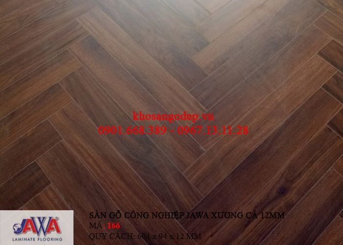 Sàn gỗ Jawa xương cá 166