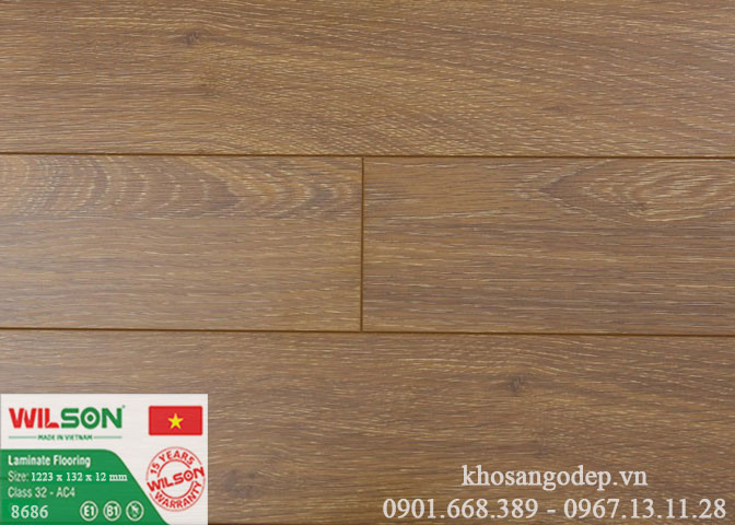 Sàn gỗ Wilson 12mm 8686