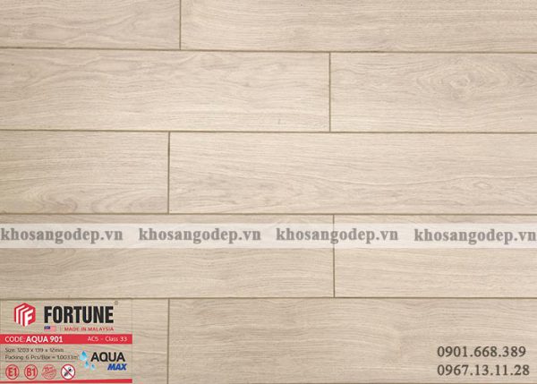 Sàn gỗ Malaysia Fortune Aqua 12mm 901