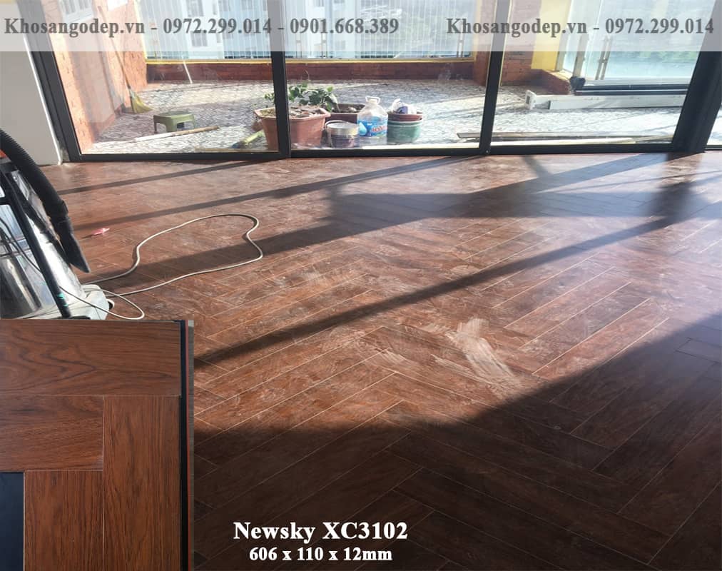 sàn gỗ xương cá Newsky XC3102