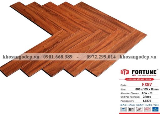 Sàn gỗ xương cá Fotune FX97