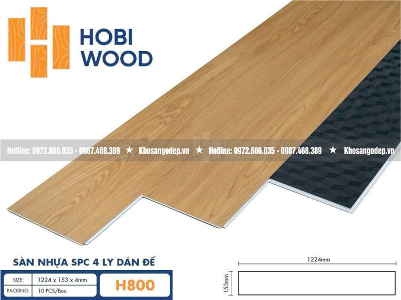 Sàn nhựa Hobi Wood H800
