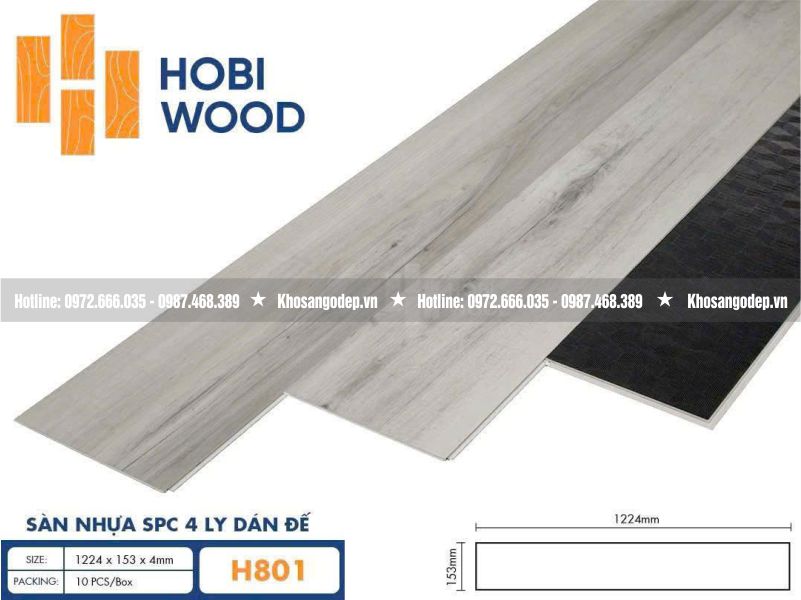 Sàn nhựa Hobi Wood H801