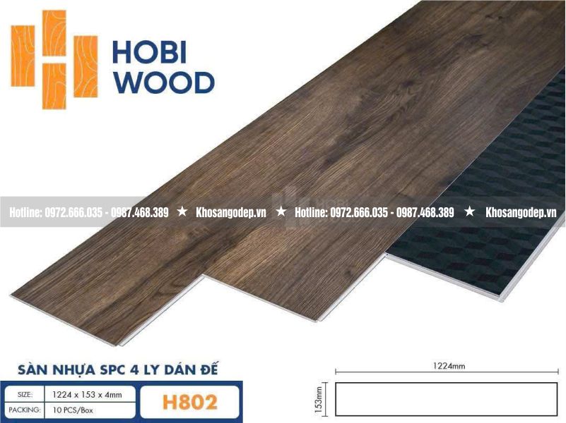 Sàn nhựa Hobi Wood H802