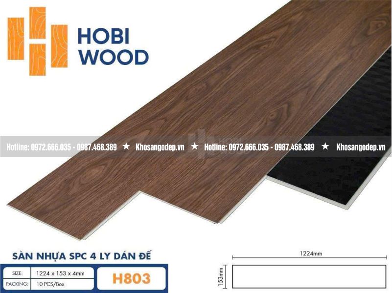 Sàn nhựa Hobi Wood H803