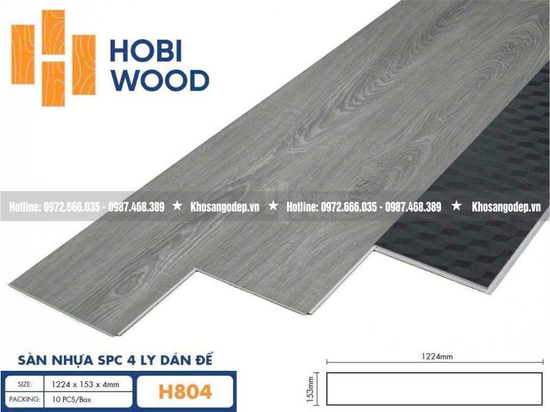 Sàn nhựa Hobi Wood H804
