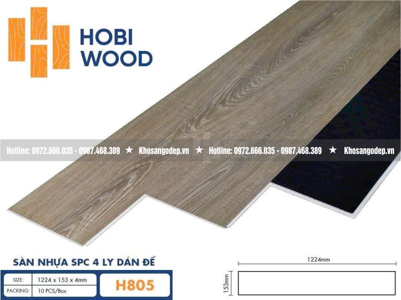Sàn nhựa Hobi Wood H805