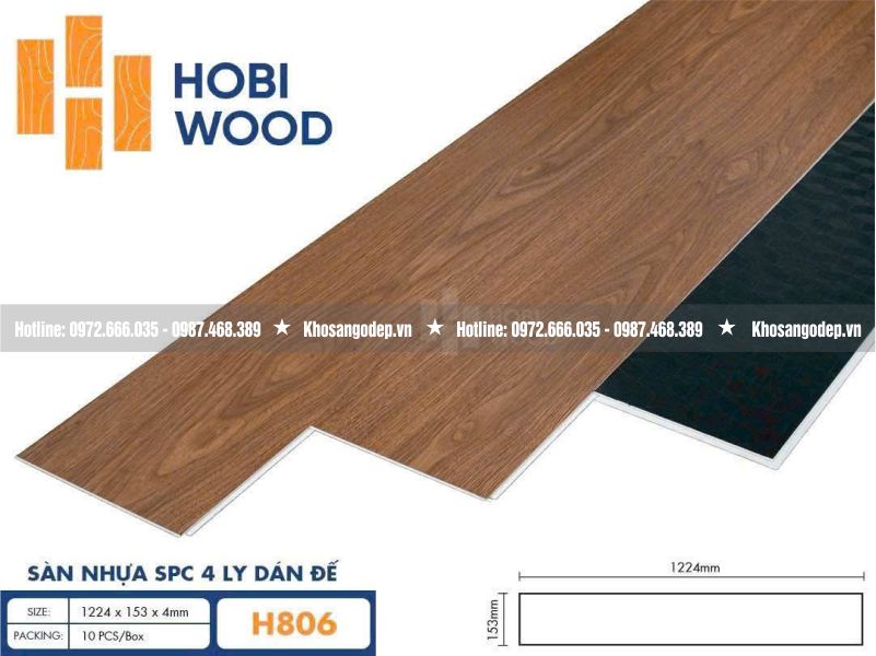 Sàn nhựa Hobi Wood H806