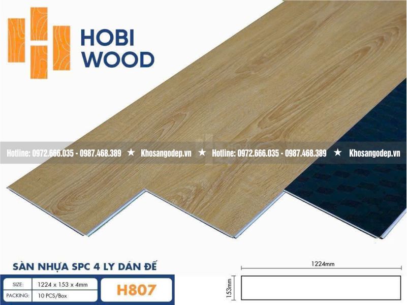 Sàn nhựa Hobi Wood H807