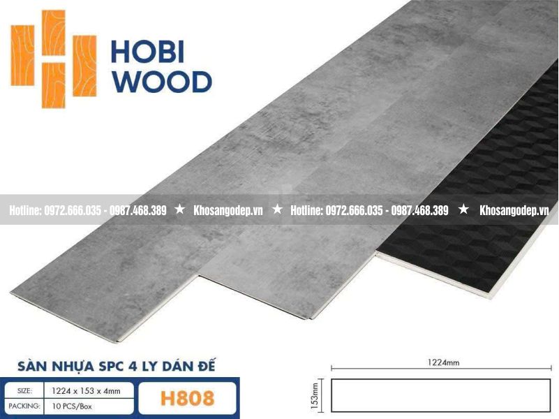Sàn nhựa Hobi Wood H808