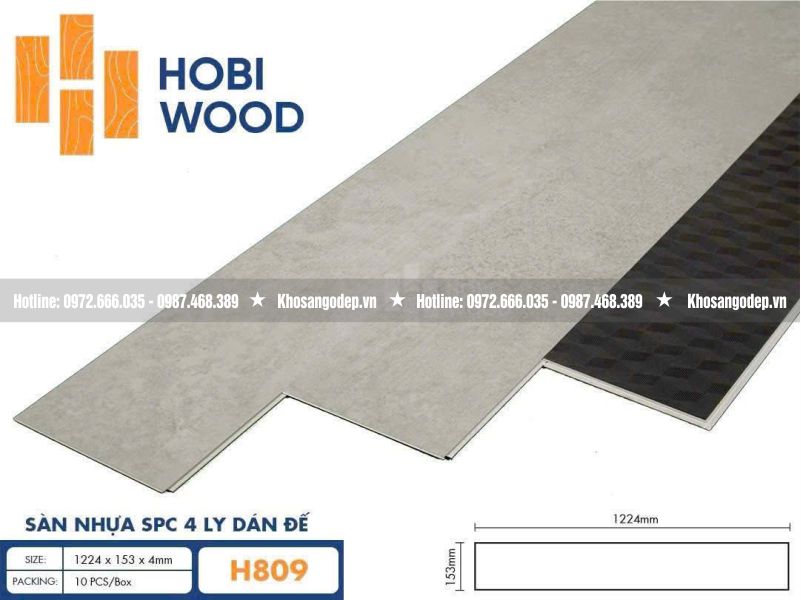 Sàn nhựa Hobi Wood H809