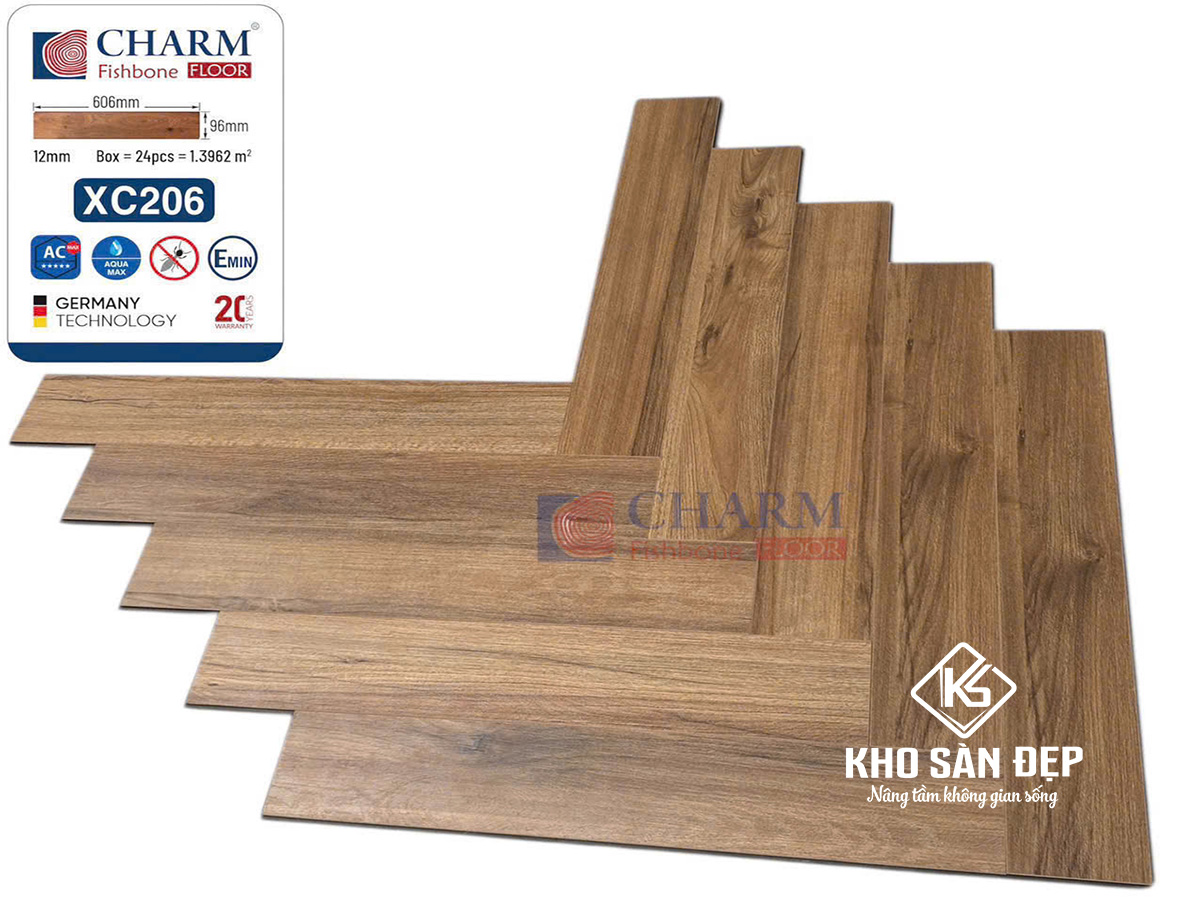 Sàn Gỗ Xương Cá Charm XC206